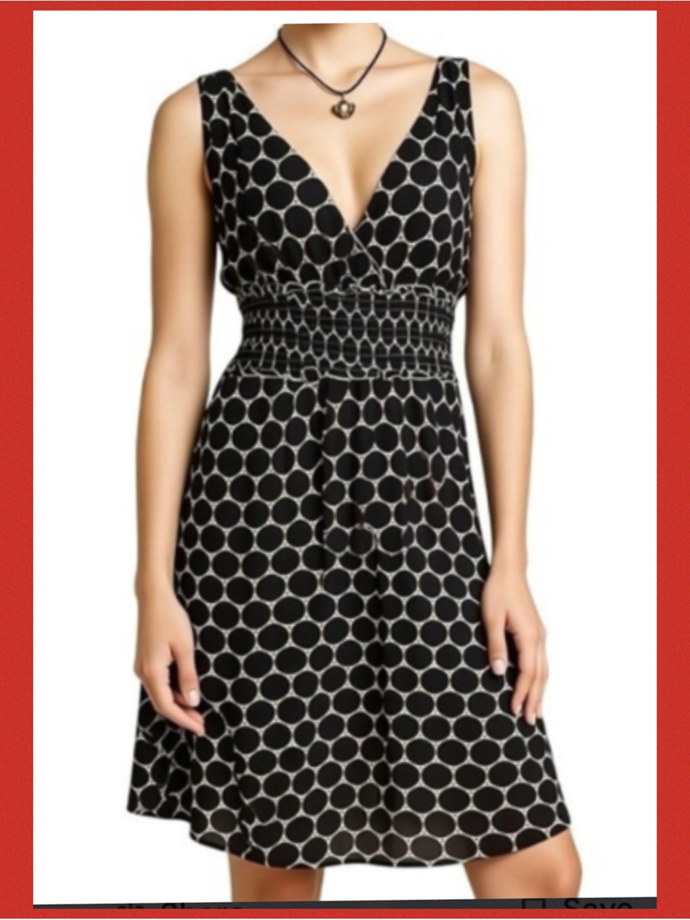 Black Polka Dot V-Neck Summer Dress 62